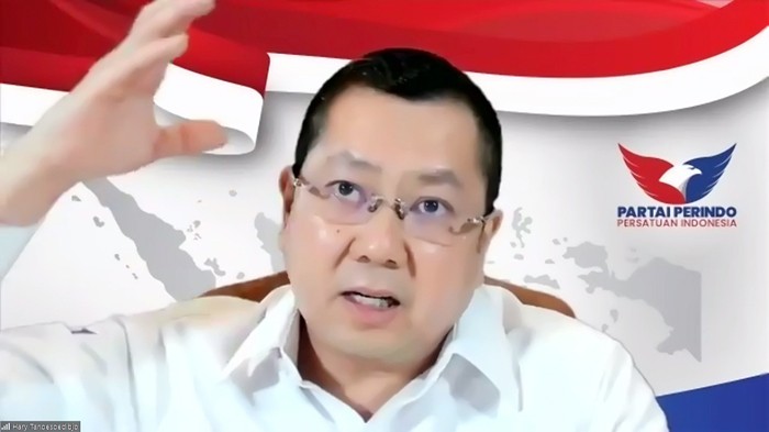 Ketua Umum Partai Perindo Hary Tanoesoedibjo memberikan arahan pada Rapat Kerja Wilayah DPW, DPD dan Anggota DPRD se Jawa Timur Tahun 2021 secara virtual.