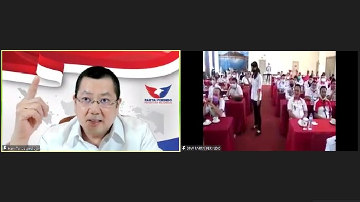 Musyawarah Kerja Wilayah (Muskerwil) DPW Partai Perindo se-Kalimantan Barat (Kalbar) secara virtual, Sabtu (4/12/2021).