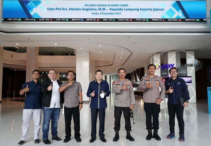 Executive Chairman MNC Group Hary Tanoesoedibjo menerima kunjungan Kapolda Lampung Irjen Pol Drs. Hendro Sugianto, M.M. beserta jajaran.