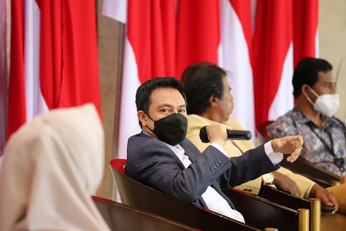 Dialog Kebangsaan DPD RI di Kompleks Parlemen, Senayan, Jakarta, Rabu (8/12/2021).