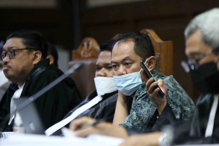 Sidang lanjutan korupsi pengadaan tanah Munjul di Pengadilan Tipikor, Jakarta, Kamis (9/12/2021).