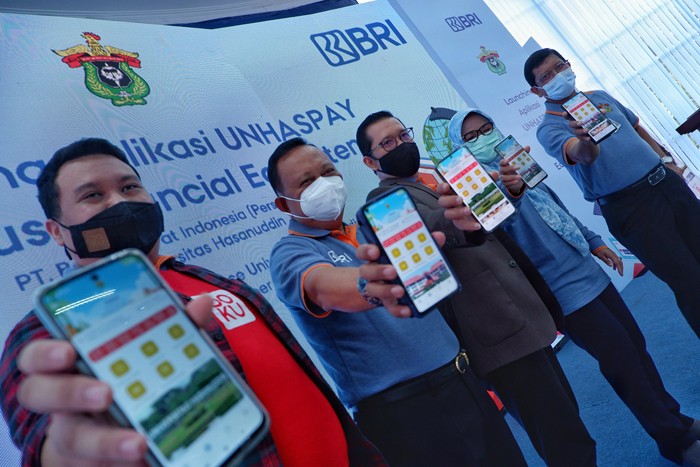 Peluncuran Campus Finansial System di Universitas Hasanuddin, Makassar, (10/13/2021).
