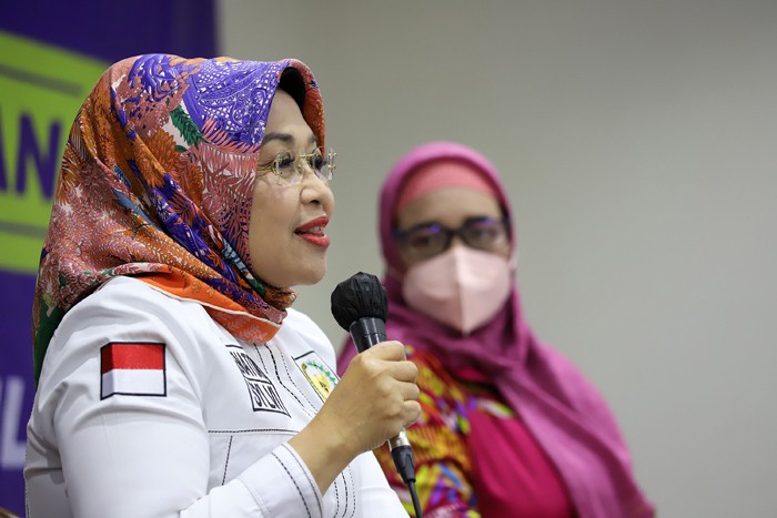 Diskusi Empat Pilar MPR di Media Center, Nusantara III, Kompleks Parlemen MPR/DPR-DPD, Senayan, Jakarta, Senin (13/12/2021).