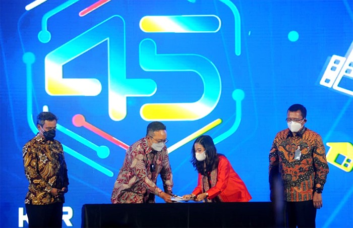 Penandatanganan Nota Kesepahaman tentang Sinergi Bisnis di sela sela HUT KPR ke 45 di Jakarta.