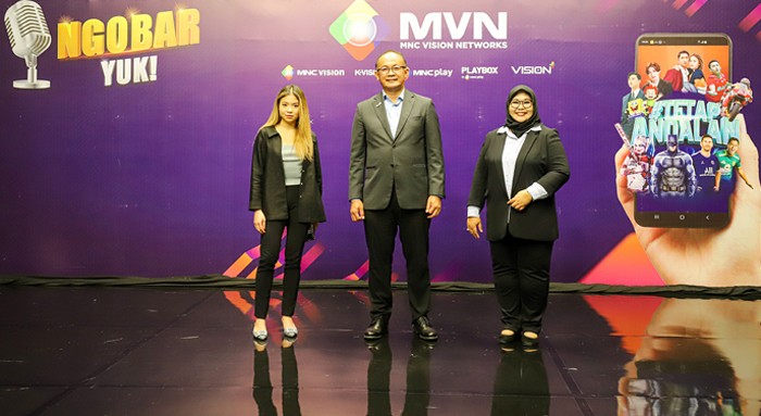 Acara 'Ngobar Yuk! Special Akhir Tahun' di MNC Vision Tower, Kedoya, Jakarta Barat, Selasa (14/12/2021).