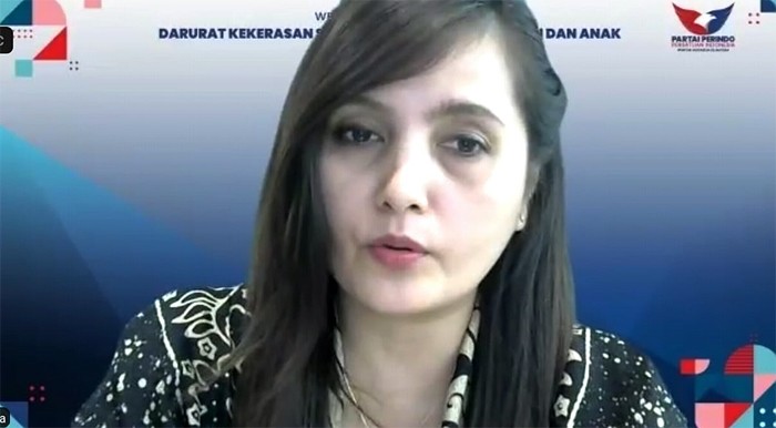 Webinar Partai Perindo dengan tema Darurat Kekerasan Seksual Terhadap Perempuan dan Anak.