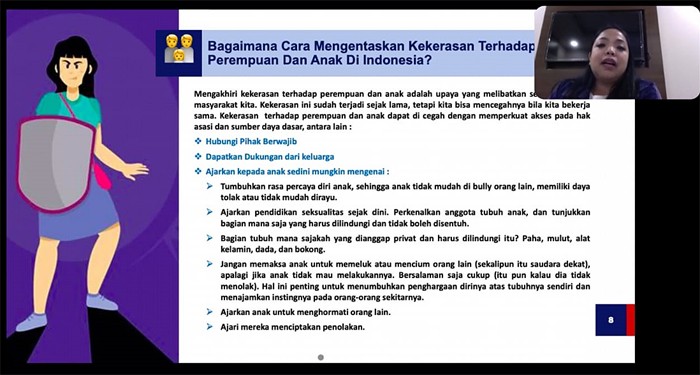 Webinar Partai Perindo dengan tema Darurat Kekerasan Seksual Terhadap Perempuan dan Anak.