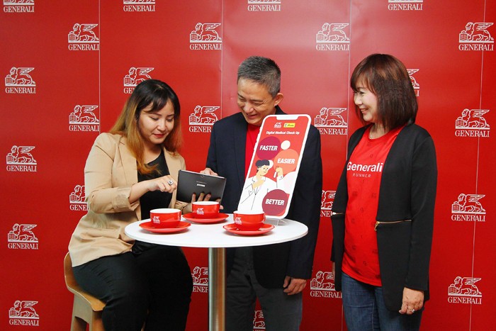 Peluncuran fitur Digital Medical Check Up yang merupakan hasil kolaborasi Generali dengan Prodia di Jakarta, Senin (27/12/2021).