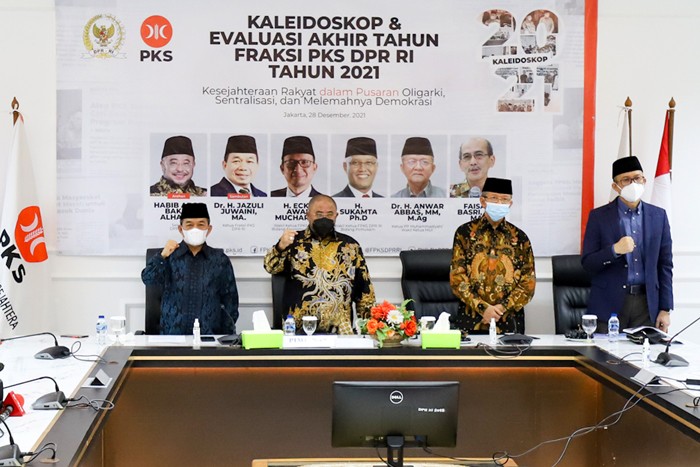 Evaluasi akhir tahun Fraksi tahun 2021 di Jakarta, Selasa (28/12/2021).