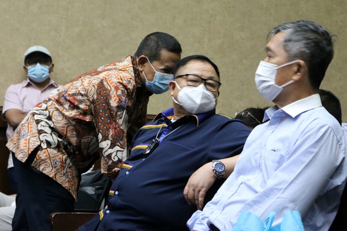 Sidang pembacaan vonis korupsi Asabri di Pengadilan Tipikor, Jakarta, Selasa (4/1/2022).