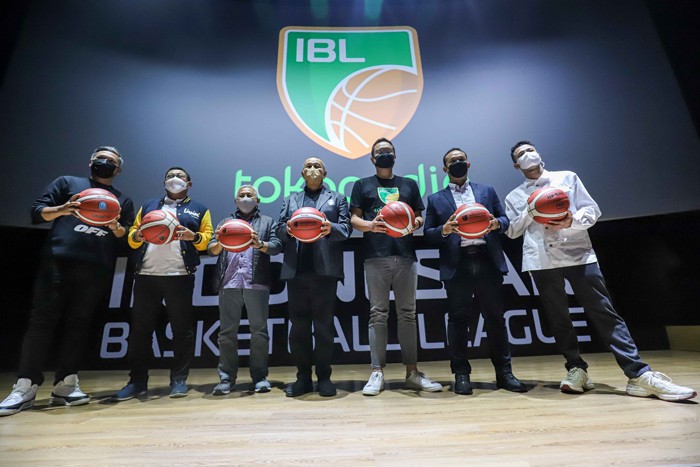 Konferensi Pers Title Season IBL Tokopedia 2022 di FX Sudirman, Jakarta Pusat, Kamis (6/1/2022).