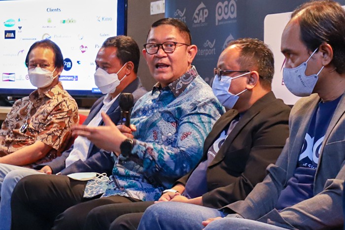 Grand Launching Power Commerce Asia di Jakarta, Kamis (6/1/2021).