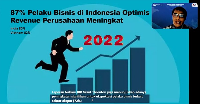 Partai Perindo menggelar webinar Prospek Ekonomi 2022 di Tengah Pandemi.
