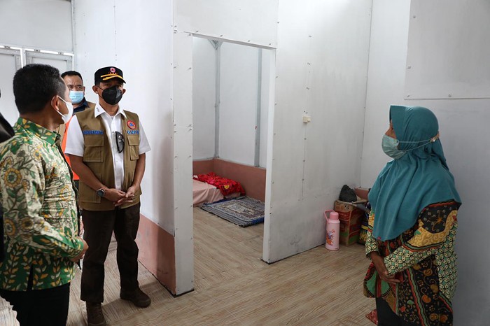 Kepala Badan Nasional Penanggulangan Bencana (BNPB) Letnan Jenderal TNI Suharyanto tiba di Lumajang pada Kamis (13/1).