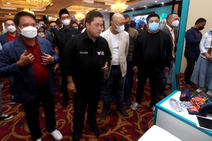 Peluncuran program Talenta Wirausaha BSI di gedung Smesco, Jakarta, Rabu (19/1/2022).
