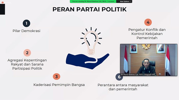 Partai Perindo menggelar webinar mingguan bertajuk 