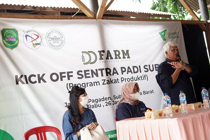 Dompet Dhuafa (DD) gelar kegiatan kick off DD Farm Sentra Padi di Subang.