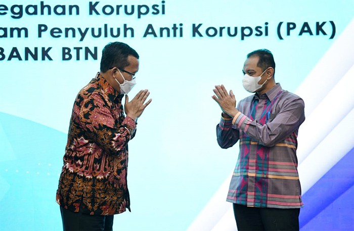 Sosialisasi pencegahan korupsi dengan tema “Strategi Pencegahan Korupsi Melalui Program Penyuluh Antikorupsi (PAK) bersama KPK, IIKPA dan Bank BTN”.