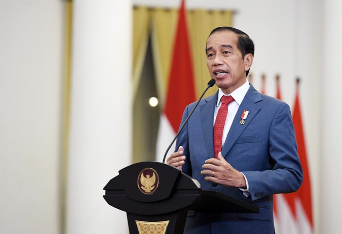 Presiden Joko Widodo secara resmi membuka pertemuan pendahuluan B20 atau B20 Inception Meeting yang digelar secara virtual dari Istana Kepresidenan Bogor.