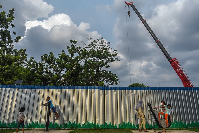 Gubernur Sumsel Herman Deru meresmikan Monumen Perjuangan Rakyat (Monpera) di Jalan Merdeka Palembang, setelah direnovasi, Sabtu (29/1/2022).