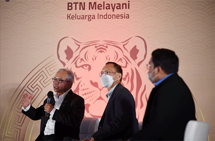 Konfrensi pers relaunching BTN Prioritas di Jakarta, Rabu (2/2/2022).