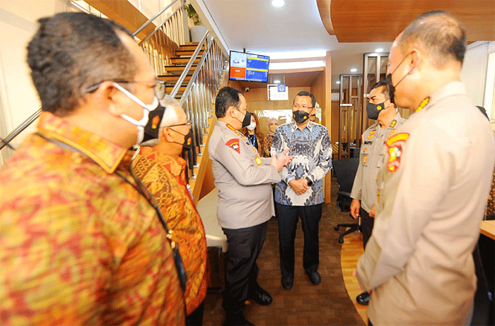 Peresmian pembukaan Kantor Cabang Pembantu di Mabes Polri, Jakarta, Kamis (3/2/2022).