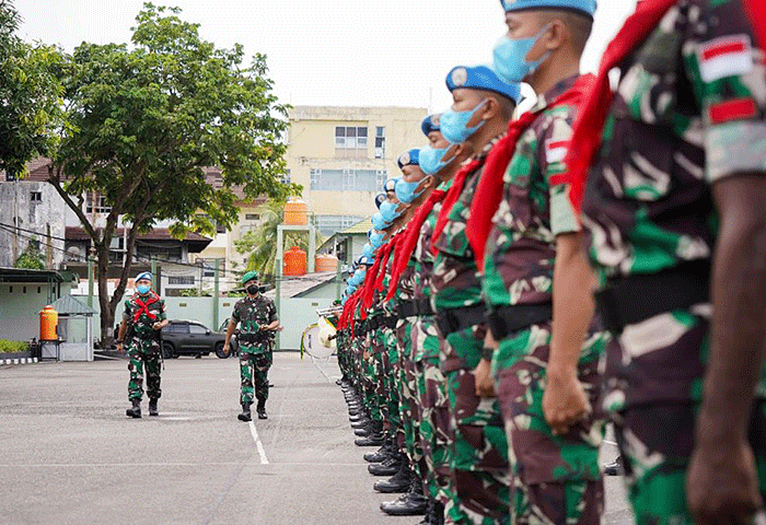Sebanyak 179 prajurit TNI AD Personel Satgas Gelombang II Yonif 731/ Kabaresi Satgas Yonmek TNI Konga XXIII- P/ UNIFIL Libanon TA 2022.