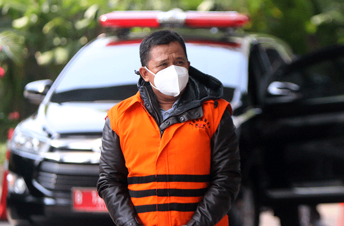 Tersangka Kontraktor Achmad Zuhdi alias Yudi, menjalani pemeriksaan di Gedung KPK Merah Putih, Jakarta, Rabu (16/2/2022).