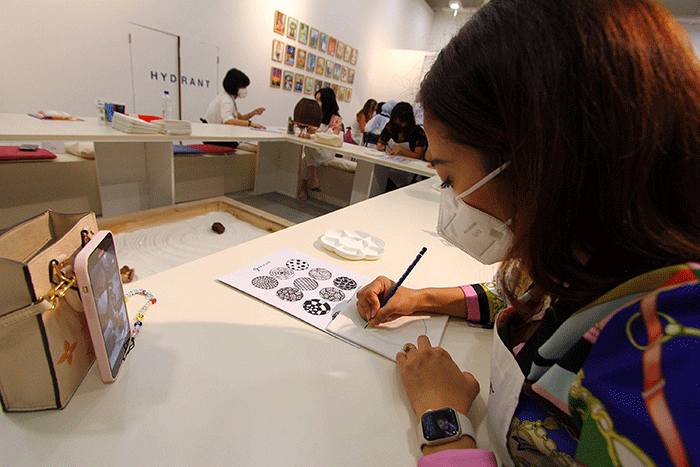 Grand Opening Ganara Art di HUBlife Jakarta, Rabu (16/2/2022).
