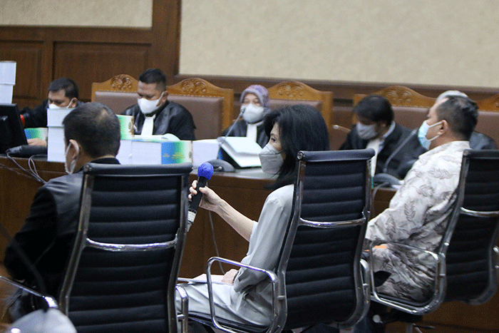 Sidang lanjutan korupsi Tanah Munjul di Pengadian Tipikor, Jakarta, Kamis (17/2/2022).