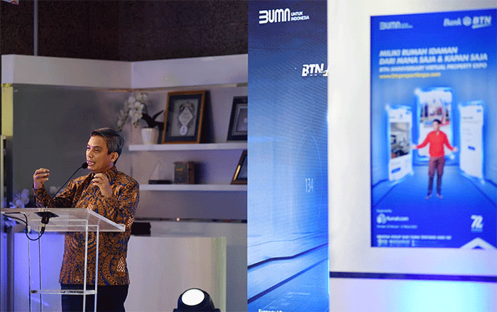 BTN Anniversary Virtual Property Expo di Jakarta, Selasa (22/2/2022).
