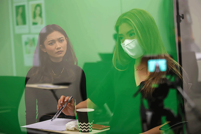 Open Casting untuk original series terbaru Vision+ yang berjudul ‘MenemukanMU’ di iNews Tower, Kebon Sirih, Jakarta Pusat, Selasa (22/2/2022).