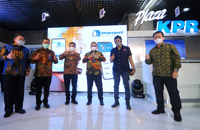 Peluncuran aplikasi BTN Properti for Developer di Jakarta, Selasa (22/2/2022).