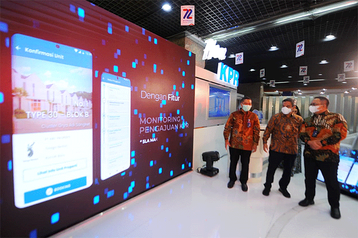 Peluncuran aplikasi BTN Properti for Developer di Jakarta, Selasa (22/2/2022).