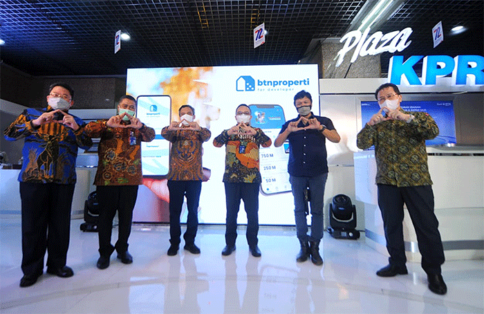 Peluncuran aplikasi BTN Properti for Developer di Jakarta, Selasa (22/2/2022).
