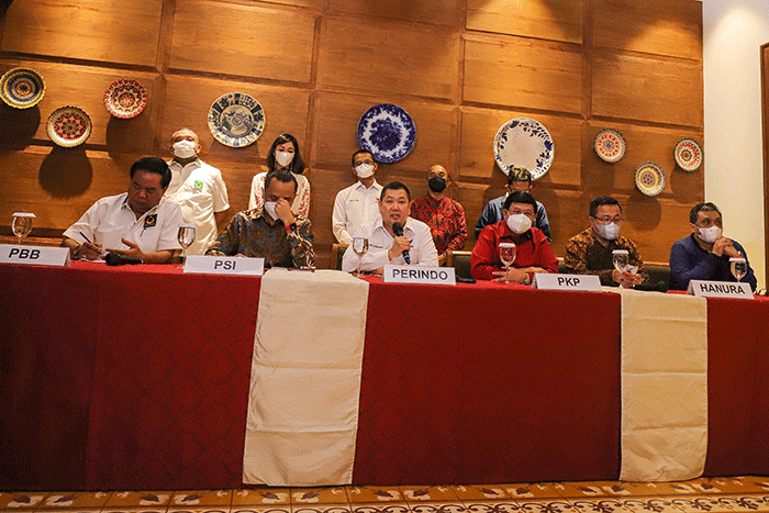 Pertemuan keenam Partai politik non-parlemen ini membahas untuk bersama-sama terlibat aktif dalam pencalonan presiden (Pencapresan) pada kontestasi Pemilu 2024.