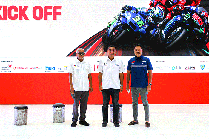 Kick off Mandalika GP Hub di Epicentrum Walk, Jakarta, Minggu (27/2/2022).