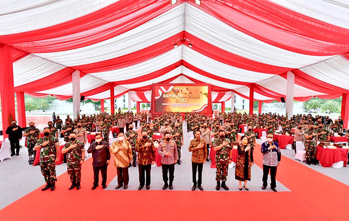 Presiden Jokowi Buka Rapim Tni Polri 