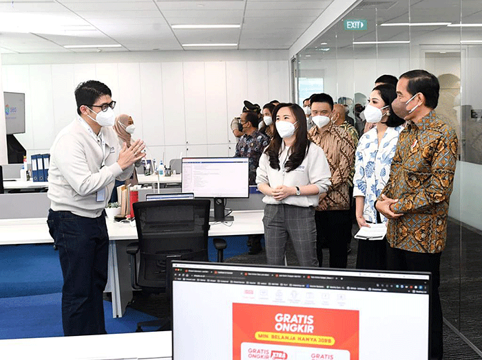 Presiden Joko Widodo mengatakan bahwa Indonesia memiliki potensi yang besar dalam ekonomi digital, yaitu diperkirakan mencapai USD146 miliar pada tahun 2025.