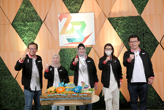 Perayaan HUT ke-23 SP BNI di Jakarta, Kamis (3/3/2022).