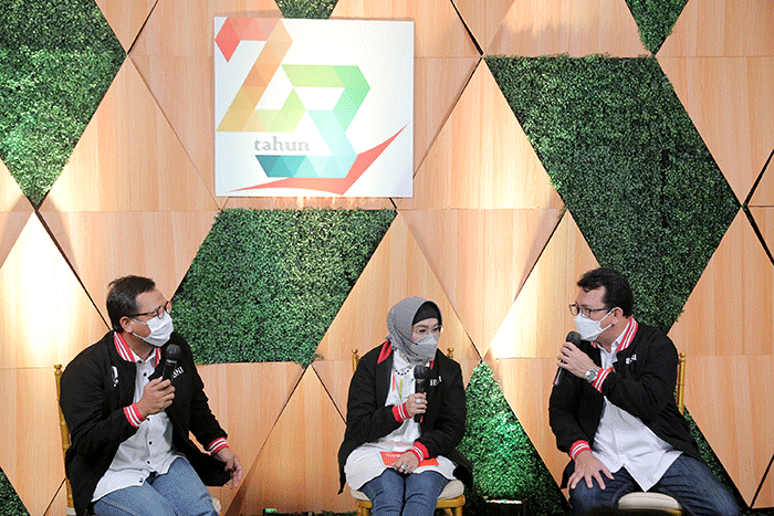 Perayaan HUT ke-23 SP BNI di Jakarta, Kamis (3/3/2022).
