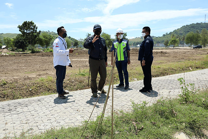 Peninjauan Komandan Lapangan MotoGP dilanjutkan dengan melakukan pengecekan di area Sirkuit dilanjutkan pengecekan di Dog Shelter atau Mandalika Animal Shelter.