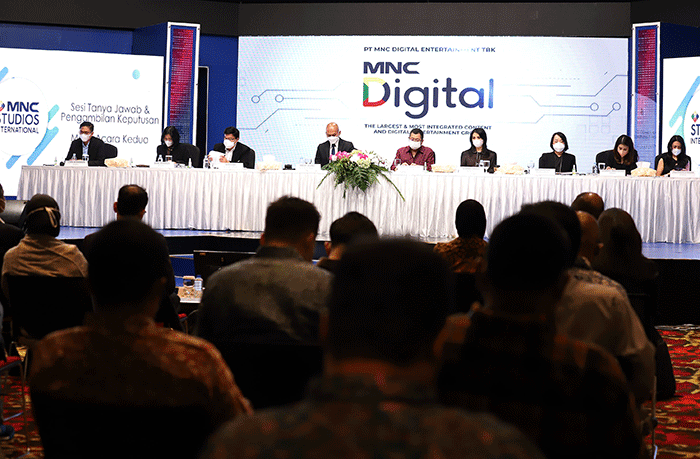 RUPSLB MNC Digital di iNews Tower Jakarta, Jumat (11/3/2022).