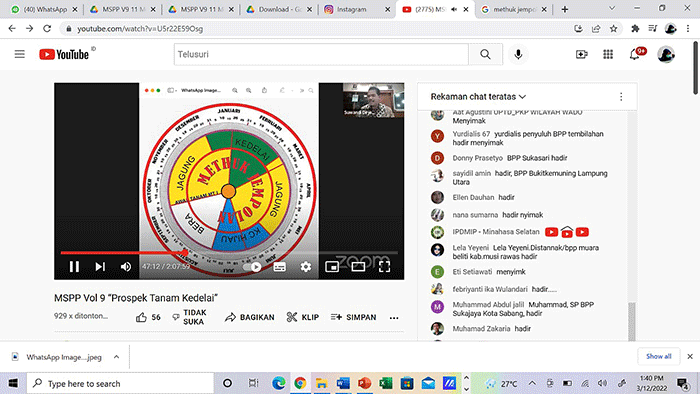 Mentan SYL pun mendorong perajin tahu tempe menggunakan kedelai lokal. Karena kualitasnya lebih bagus dibanding kedelai impor.