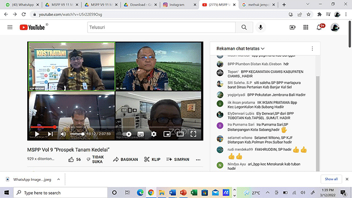 Mentan SYL pun mendorong perajin tahu tempe menggunakan kedelai lokal. Karena kualitasnya lebih bagus dibanding kedelai impor.