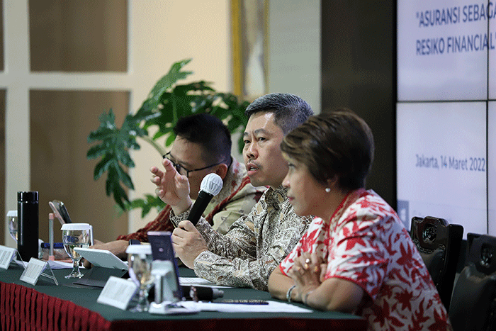 Press conference PAAI terkait pentingnya asuransi di Jakarta, Senin (14/3/2022).