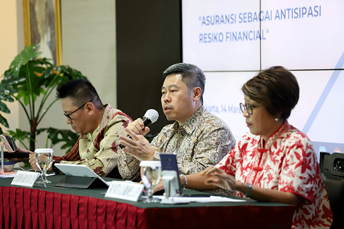 Press conference PAAI terkait pentingnya asuransi di Jakarta, Senin (14/3/2022).