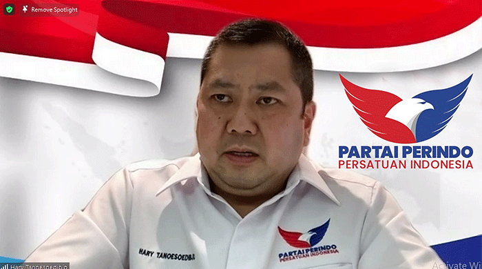 Ketua Umum Partai Persatuan Indonesia (Perindo) Hary Tanoesoedibjo menargetkan perolehan suara tiga kali lipat di Provinsi Maluku.