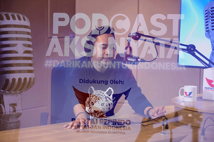 Nico Aditya (kiri) saat menjadi narasumber Podcast Aksi Nyata #DariKamuUntukIndonesia di Studio Talkshow MNC Network, iNews Tower, MNC Center.