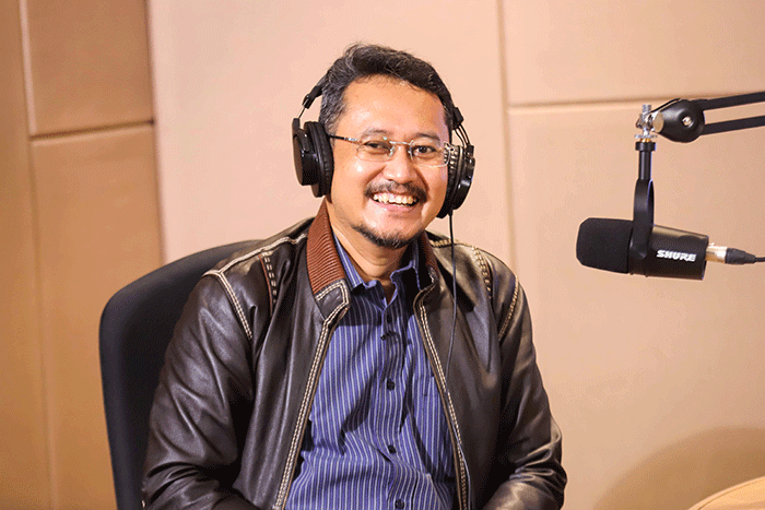 Wakil Ketua Umum DPP Partai Perindo Ferry Kurnia (kiri) saat menjadi narasumber Podcast Aksi Nyata #DariKamuUntukIndonesia.